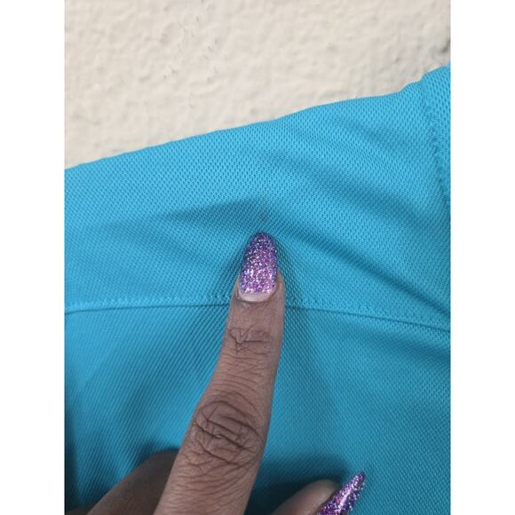 Nike Dri-Fit Miami Dolphins NFL Polo Shirt Men's Size 2XL, Teal Short Sleeve - Picture 5 of 7